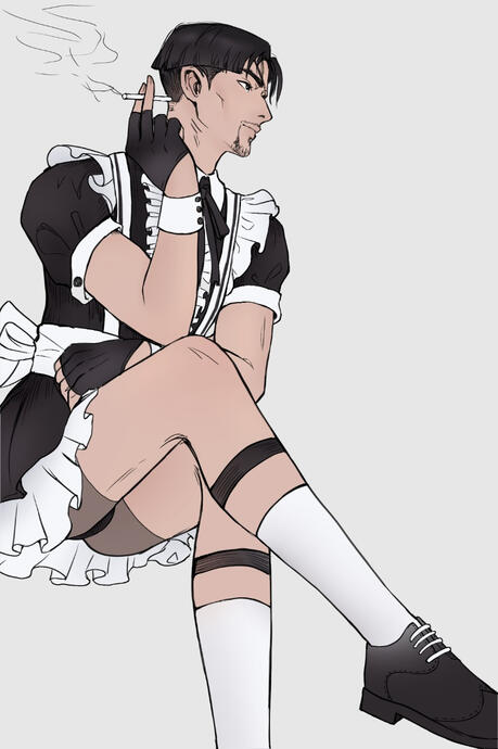 Maid majima sketch